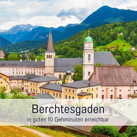 Watzmannsuite - Familienfreundliche In Historischer Mit Kamin, Infrarotsauna, Balkon, Garten, Nur 10 Gehminuten Ins Zentrum Von Berchtesgaden アパート *