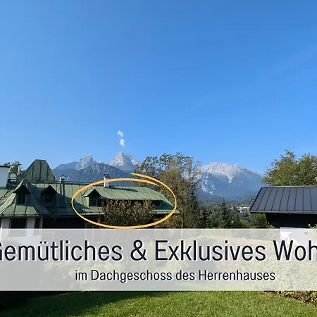 Διαμέρισμα Watzmannsuite - Familienfreundliche In Historischer Mit Kamin, Infrarotkabine, Balkon, Garten, Nur 10 Gehminuten Ins Zentrum Von Berchtesgaden Bischofswiesen